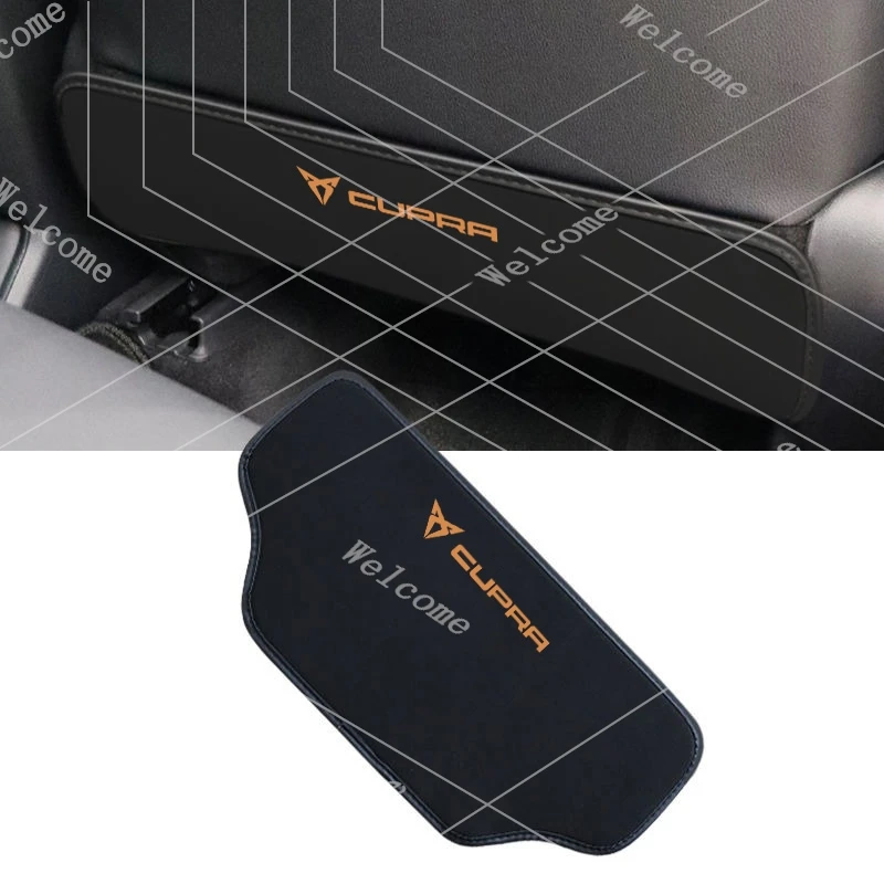 1pc Car Anti Kick Pad Seat Back Protector Anti Dirty Mat Styling For Seat Cupra Ateca Born Leon IBIZA Raval Formentor valve core