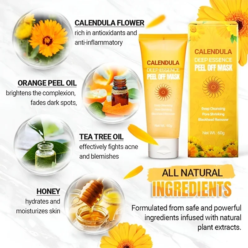 CHAUD 💥 [Réduisez les points noirs et nettoyer les pores, l'exfoliation et l'élimination de l'acné] masque Peel Off au calendula JAYSUNG/Gel nettoyant nettoyant pour