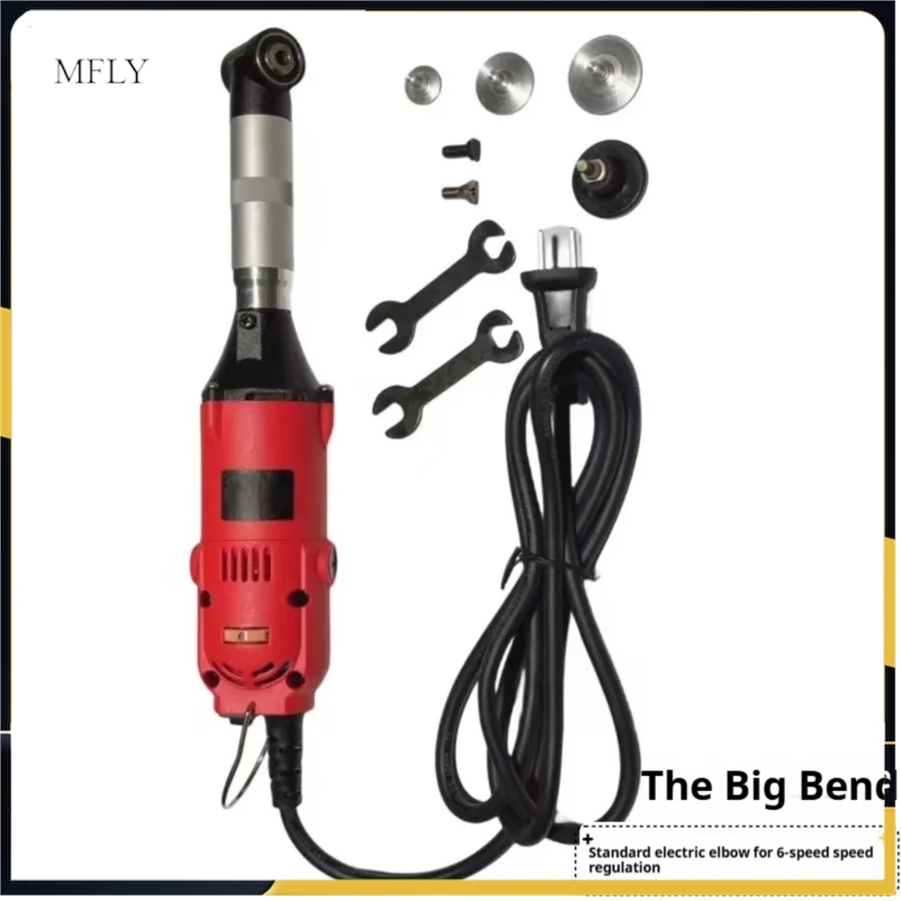 

90-degree electric elbow multi-functional grinding machine, mold polishing machine, tile grouting and cleaning machine
