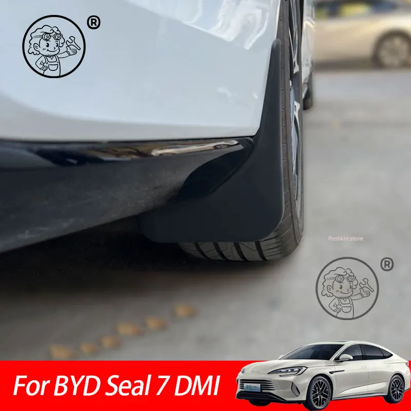 

For BYD Seal 7 DMI SEAL 07 DMI 2025 2026 Car Mudguards Plastic Fender Cover Flares Splash Guard Cover Auto Mud Flaps Accessories