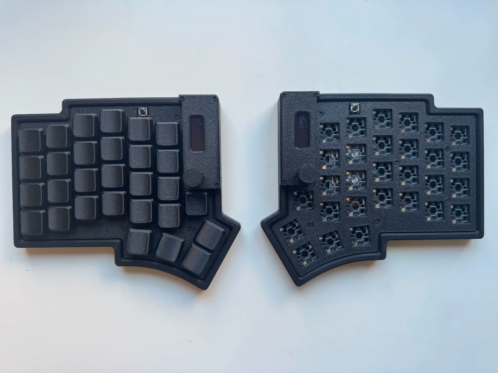Haili58 Wireless Split Keyboard Kit Custom Low Profile Split Mechanical Keyboard Hot Swap for MX Choc Version Ergonomics ZMK