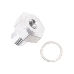 Oil Pressure Sensor Adapter Aluminium Alloy Male M16x1 5 to Female 1/8 NPT Sensor Adapter for LS Series Engine