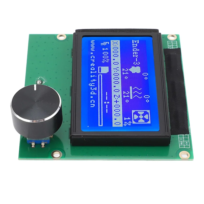Exquisite-3D Printer LCD Display Screen With Control Panel, 12864 Blue Screen For Ender 3, 3S, 3X, 3 Pro