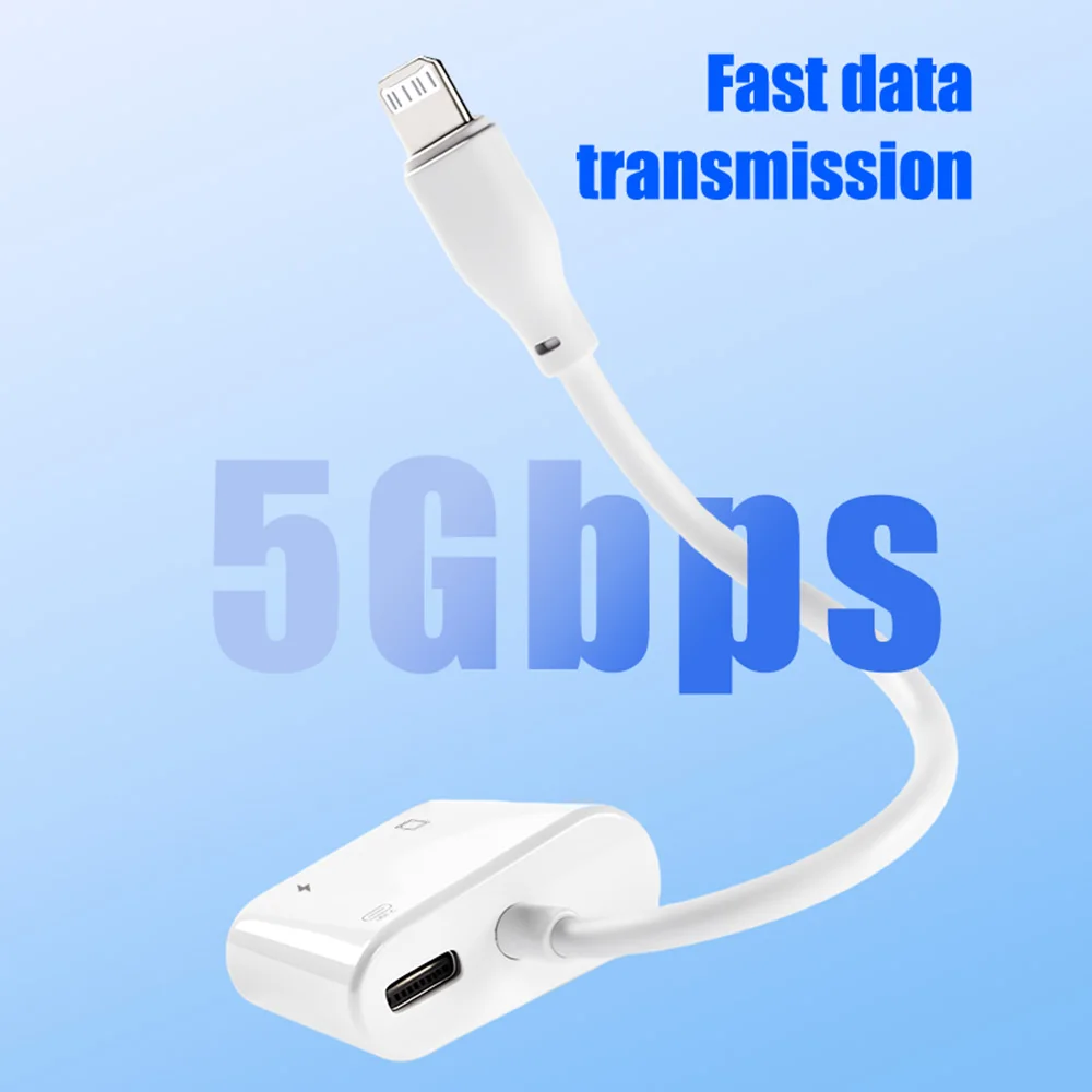Lightning to Network Card RJ45 Lightning 3 in 1 Adapter For iPhone 14 13 12 11 Pro to Ethernet Charging Data Transfer Adapter