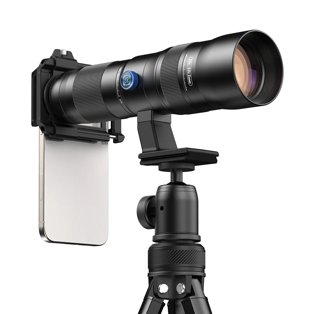 APEXEL-lente con Zoom 20x-60x, teleobjetivo para telescopio, Tele Universal de alta potencia para observación de aves, Camping, teléfonos iPhone y Android