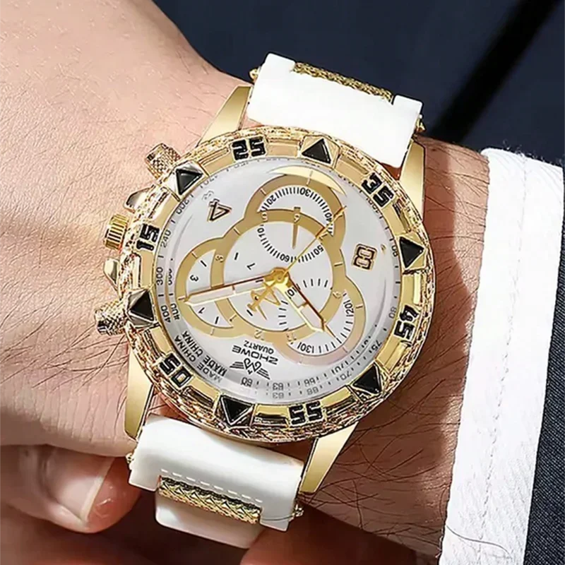 

Men's Business Watch Fashionable and Handsome Stainless Steel Quartz Watch as a Birthday Gift for Boyfriend