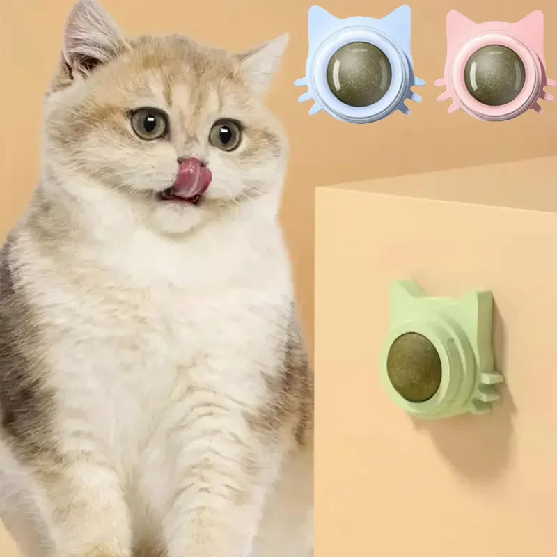 Katzenminze-Bälle, lustiges, leckbares Zähne-Spielzeug für kleine und mittelgroße Katzen, Heimtierbedarf, Katzensnack, Katzenminze-Bälle, Kätzchen, Spielen, Kauen, Reinigen