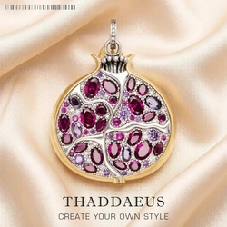 Ciondolo grande melograno primavera moda 925 gioielli in argento Sterling regalo romantico per le donne