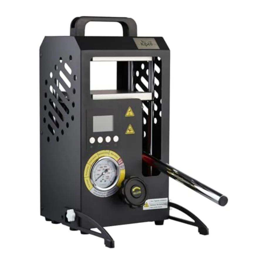 

Heat Press Machine for apparel decoration, aluminum alloy body, black color, dual heated plates with precise pressure control a