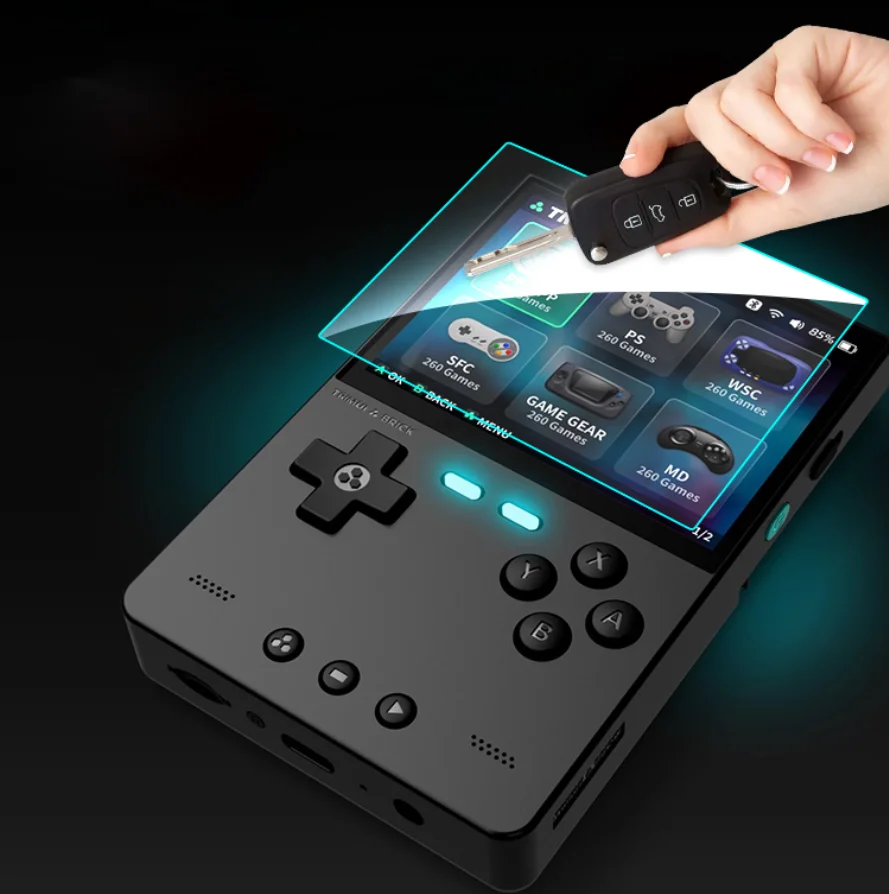 Hard Tempered Glass Protective Film Screen Protector Cover For Miyoo Flip V2 Portable Retro Handheld Game Console Accessories