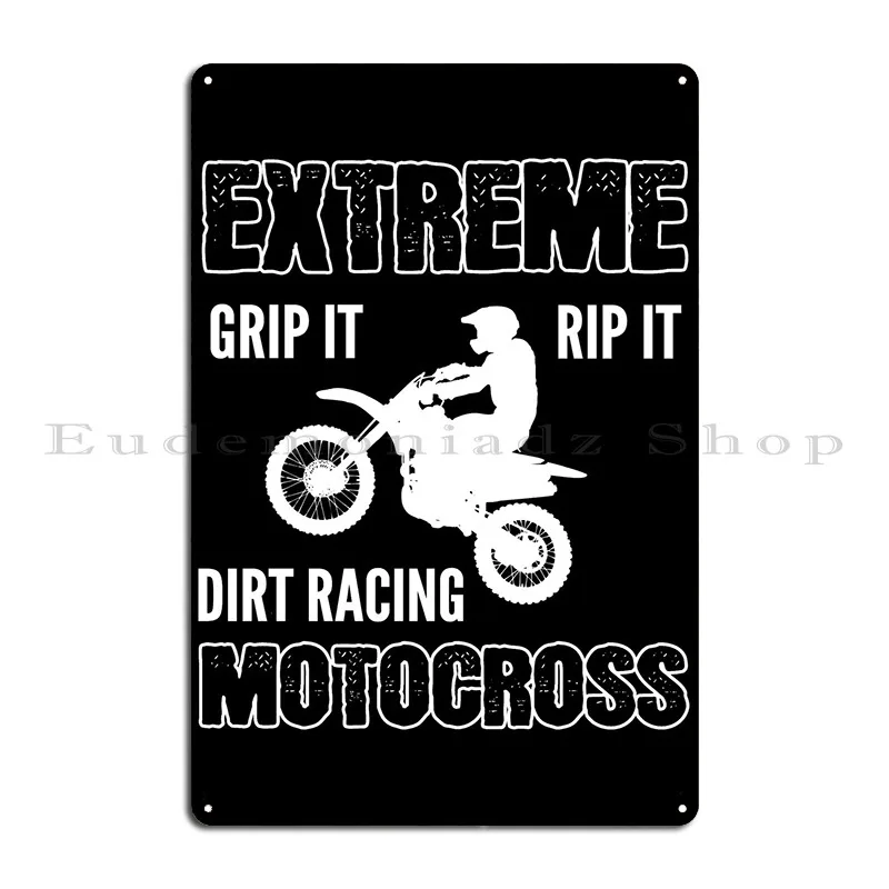 Extreme Motorcross Adventu Metal Plaque Club Wall Decor Pub Designer Designing Tin Sign Poster