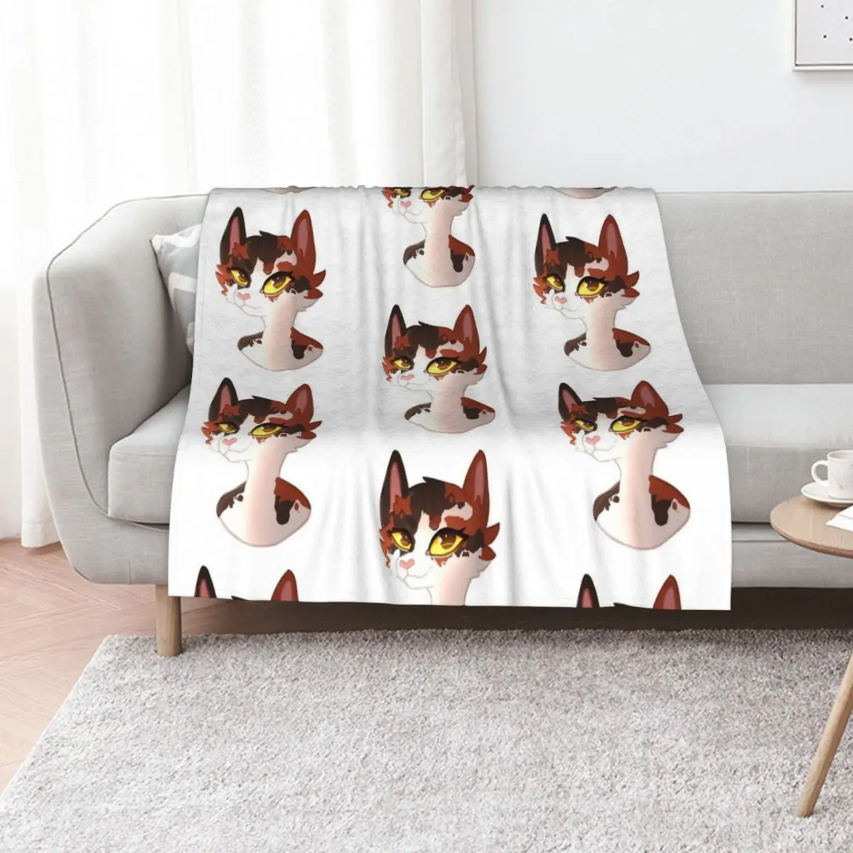 Spottedleaf Warrior Cats Throw Blanket sofa bed decorative Vintage Weighted Soft Plaid Blankets