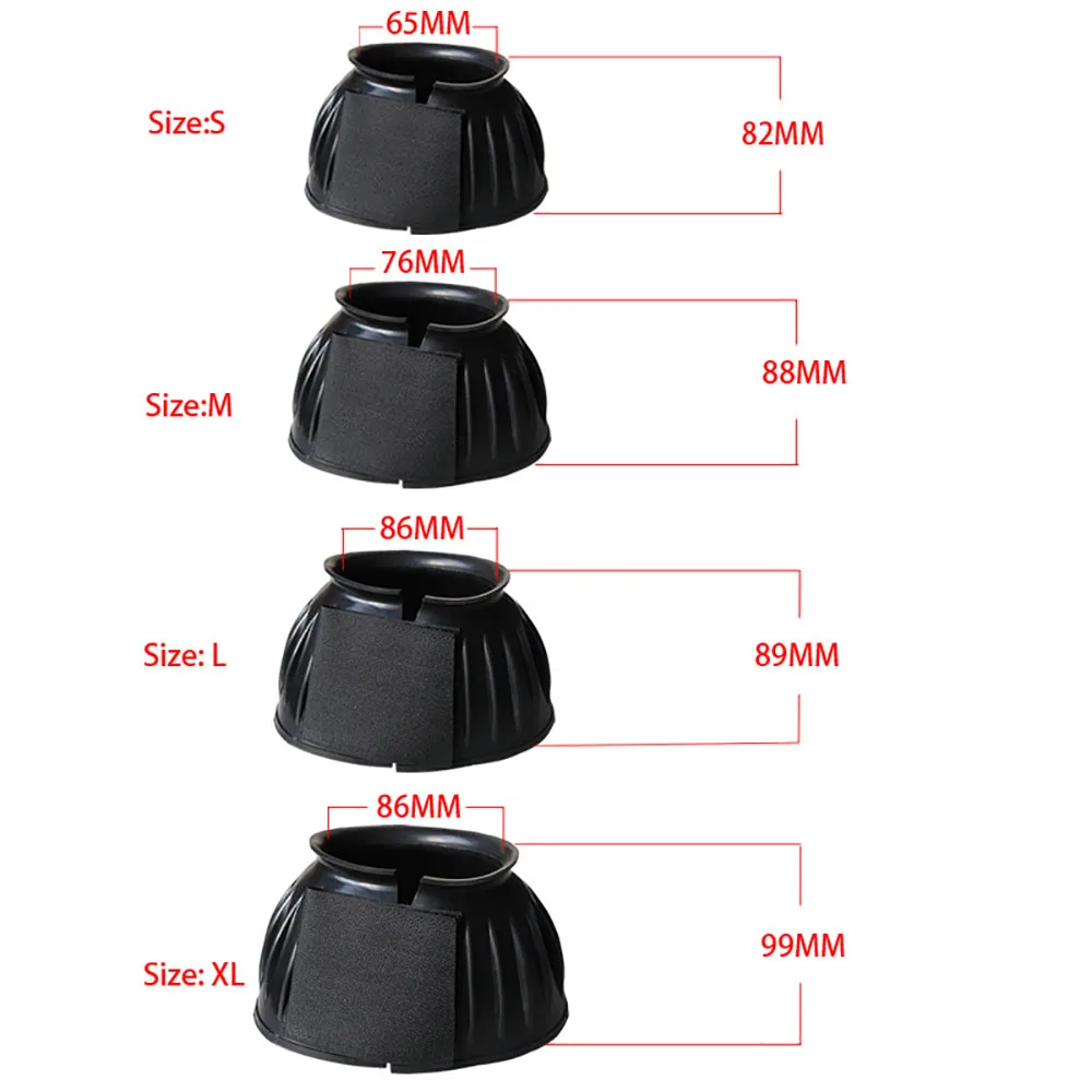 말 벨 부츠, 오버리치 부츠, 튼튼한 후프 보호대, 승마 장비 확대, 2 개