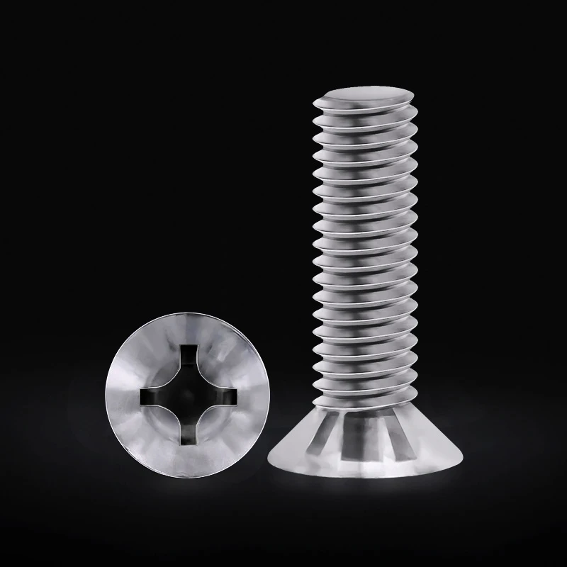 Vite a testa svasata trasparente in acrilico PC M2 M2.5 M3 M4 M5 M6 M8 Viti a testa piatta a croce Phillips in plastica Bullone isolato