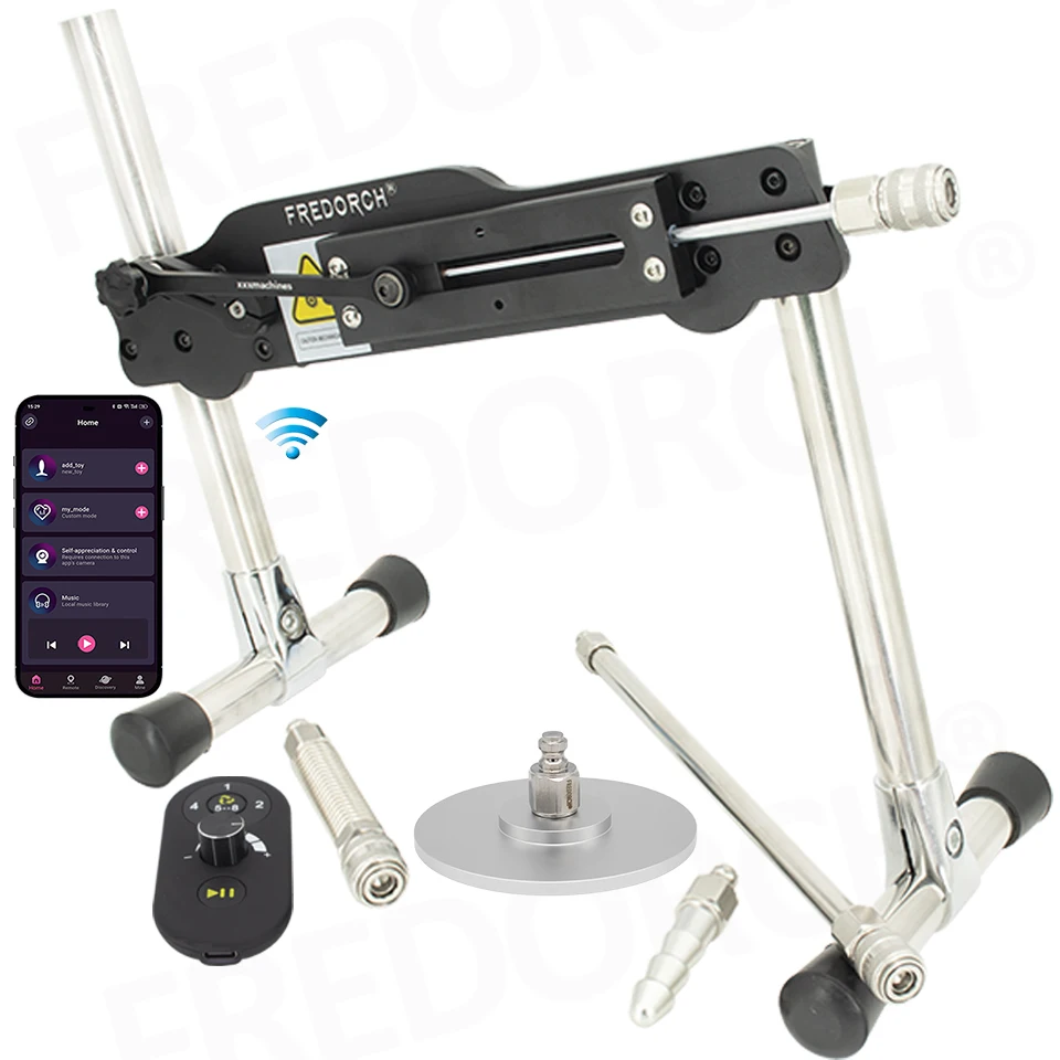 Fredorch APP Control Sex Machine With DIldo and Vac U Lock for Man and Women 20 Modes Stable Love Machine Silent Vibrator