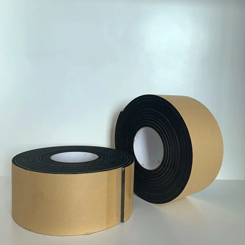 

2 Rolls Heavy Duty Sealing Strip Tape Anti Vibration Sponge for Door Window Insulation Noise Proof Gasket