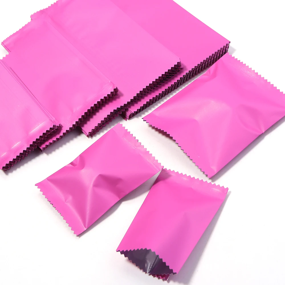 100 Stück/Lot Aluminiumfolienbeutel Rosa Grün Dicke Undurchsichtige Blindbags Süßigkeiten Backwaren Snack-Verpackungsbeutel für DIY Party Geschenkverpackung – Detail 9