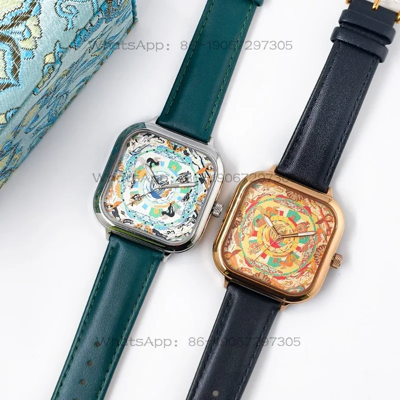 Traditional Pattern Merchandise Fashion Square Watch