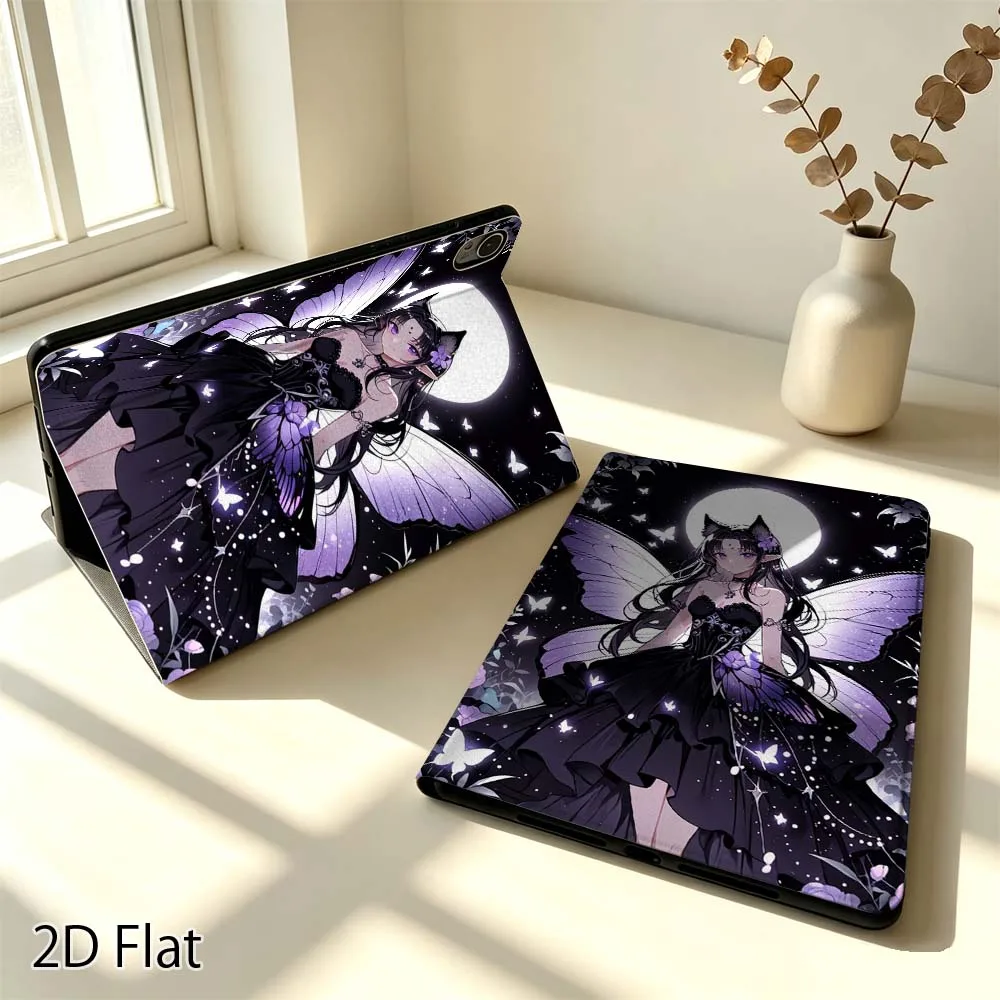 Cartoon Purple Butterfly Girl Popular For Huawei MediaPad MatePad Pro Air 10.8 T5 T10S M3 M6 M5 C5e SE 11 11.5 Inch Tablet Case