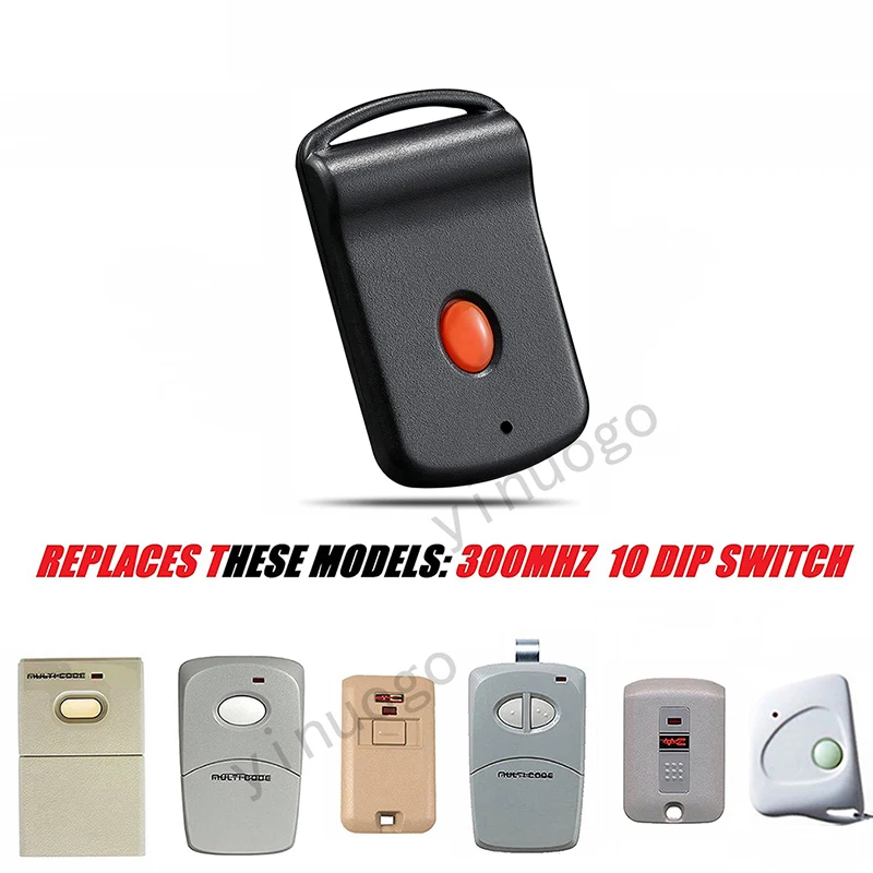 

MULTI CODE 1089 3060 3070 3083 3089 4120 Linear MCS308911 MCS412001 MCS414001 MCS306001 Garage Door Opener Remote Control 300MHz