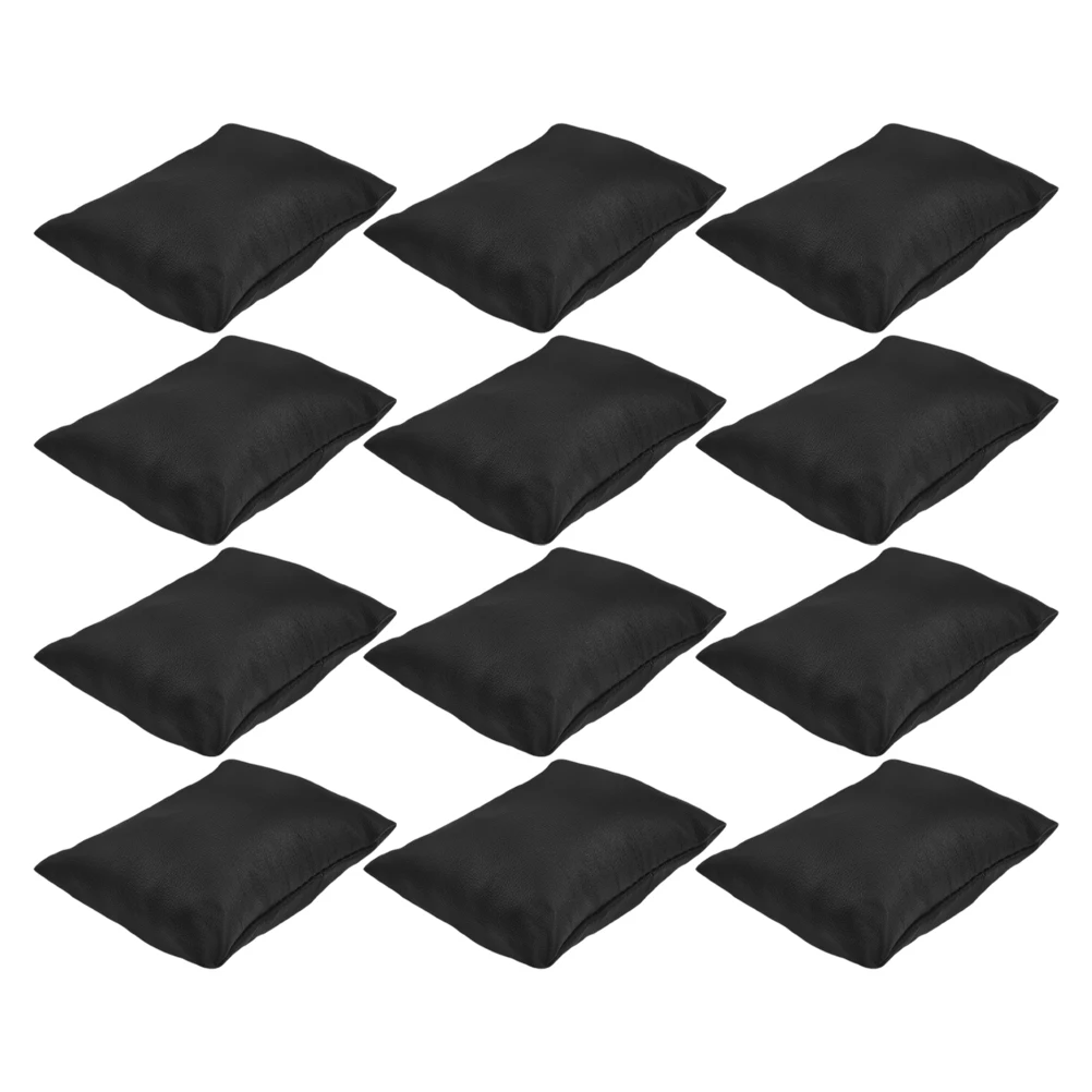 

12pcs Jewelry Display Pillows Small Bracelet Bangle Stand Silk Floss Cushion PU Watch Pillow Storage Exhibition