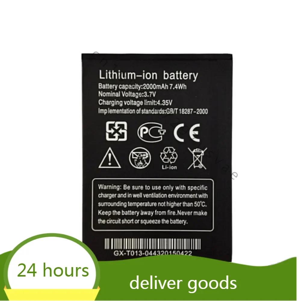 New replacement battery 2000mah 7.4wh 3.7v Battery For THL W200  W200S W200C Cellphone batteries