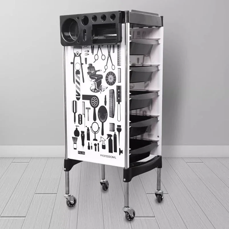 Hairdressing Cart Storage Rack Hair Salon Storage Rack Five layer Drawer Multi functional Salon Tool Cart salon furniture