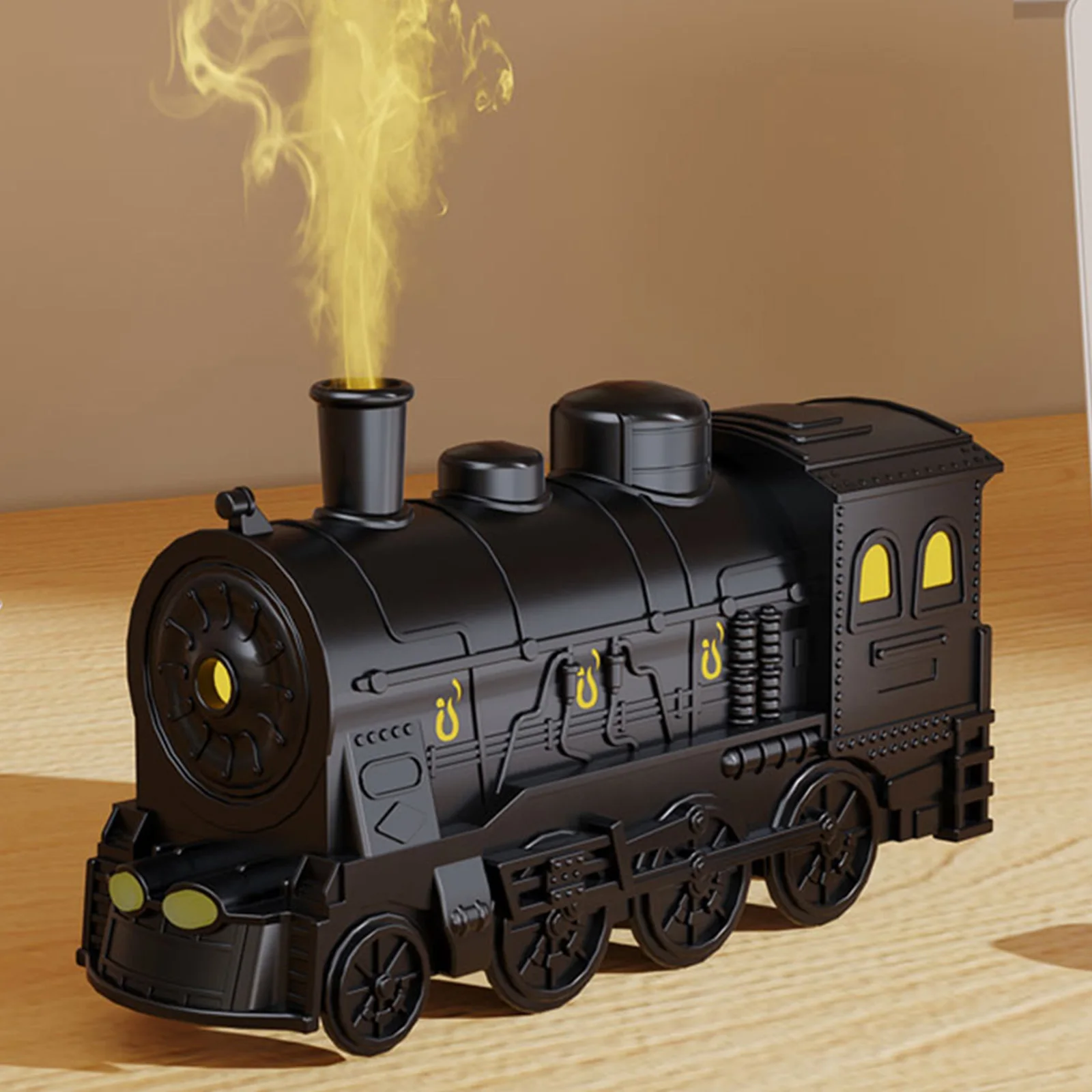 Innovative Steam Train Aromatherapy Diffuser 300ml USB Humidifier Offering Colorful Lighting and Whisper Quiet Use