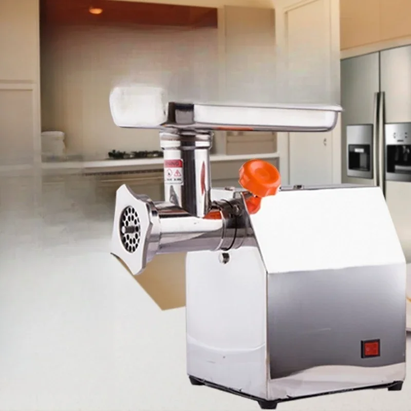 Commercial meat grinder, desktop electric meat cutter, stainless steel minced chicken rack, multi-function meat mixer,