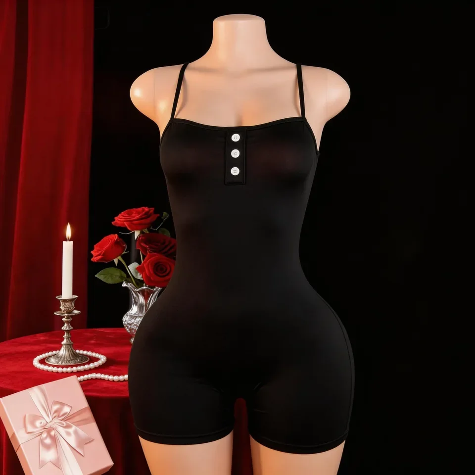 Western Sexy Spice Girl Style  Slimming Jumpsuit Shorts For Women Female Hot Caliente Seductive Sexy Sexy Erotic Set