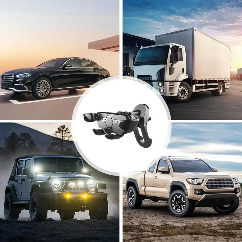 Cell Phone Automobile Cradles Convenient Cell Phone Automobile Cradles Secure Phone Mount Stable And Safe Anti-Shock Design