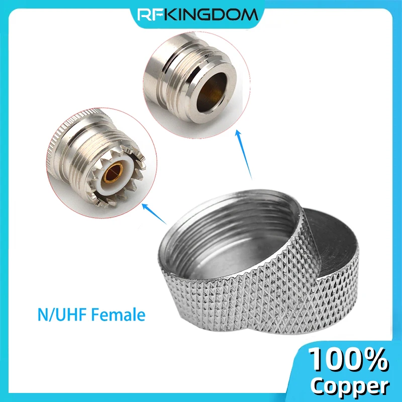 1 PC Copper Dust Cap for N Type Female UHF Female SO239 RF Coaxial Connector Adapter Protective Cover