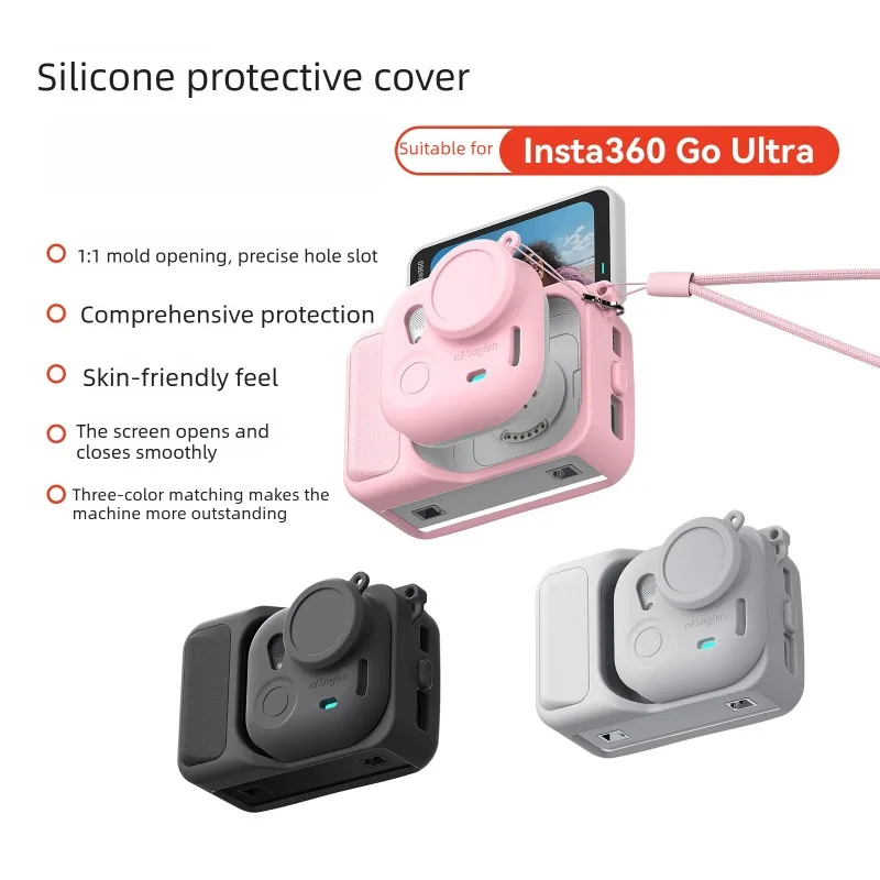 

Silicone Protective Case For Insta360 GO Ultra Frame All-round Protection Shell Cover For Insta360 GO Ultra Camera Accessories