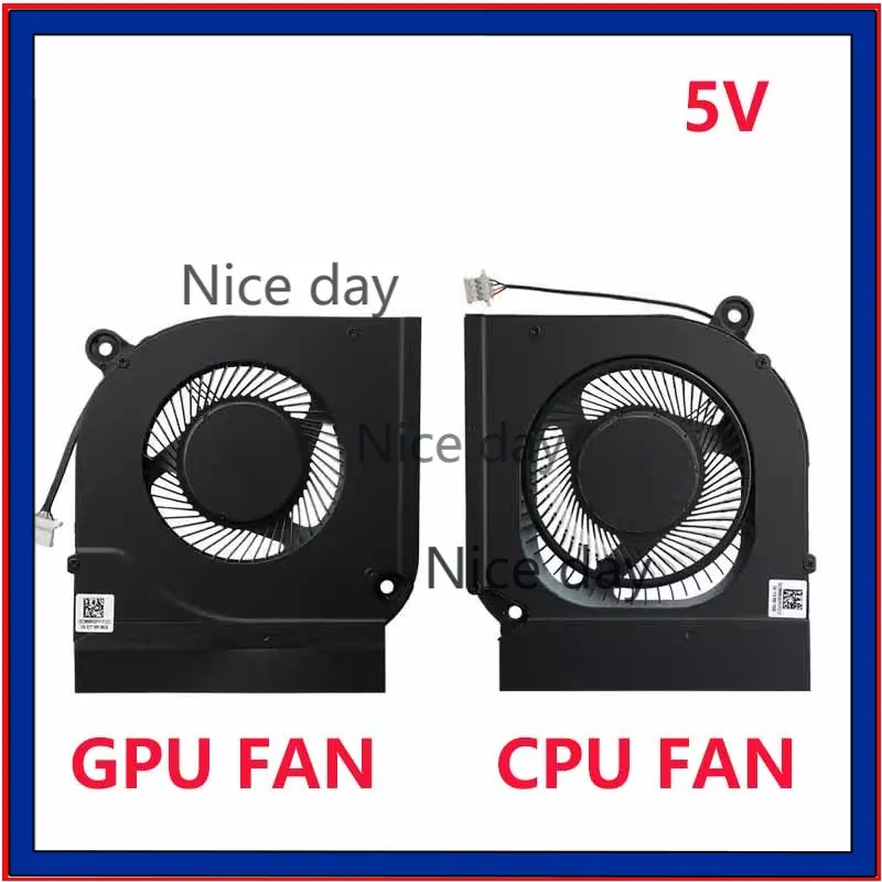 New Laptop CPU GPU Cooling Fan For Acer AN515-55 56 57 45 AN517-52 N20C1 2021 5V