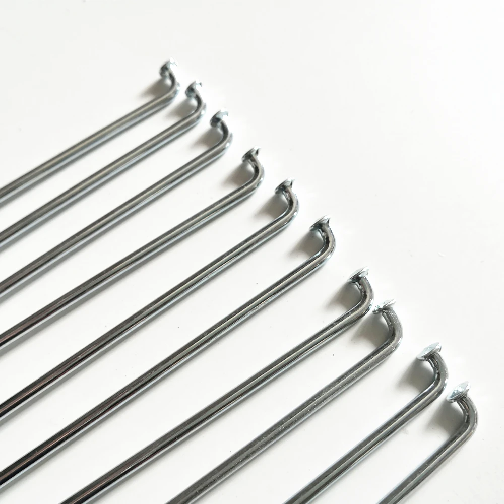 10pcs/lot 10g E-bike spoke motorcycle #45 steel spoke steel line diameter 3.0mm length 55/60/65/70/75/80/85/90/95/100/105mm
