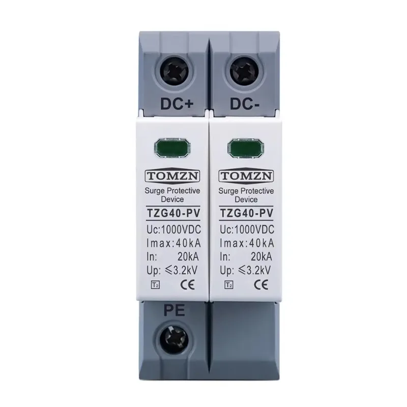 

DC SPD 1000V 800V 600V 20KA~40KA House Surge Protector Protective Low-voltage Arrester Device