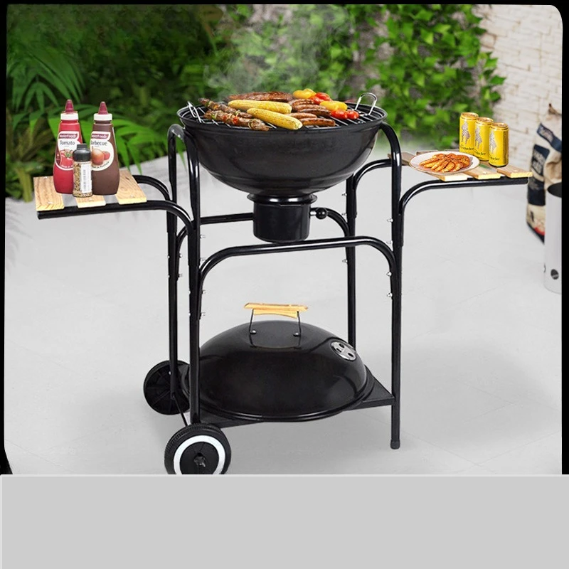 Cross-border 18-inch Apple  BBQ  Outdoor Camping BBQ  Wholesale Courtyard BBQ  Multi-functional Barbecue Gri