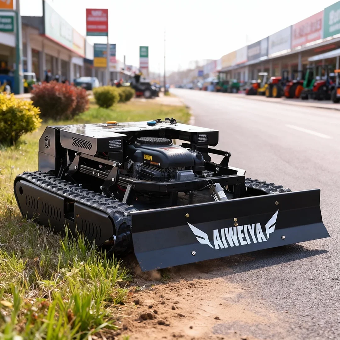 

Customized New Design Remote Controlled Lawn Mower 900mm Cutting Width Intelligent Weeding Robot In Stock Low Price