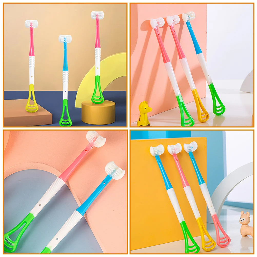 3 Pcs Baby Tongue Cleaner Scraper Adults Cleaning Tools Plastic Cleaners for Handheld