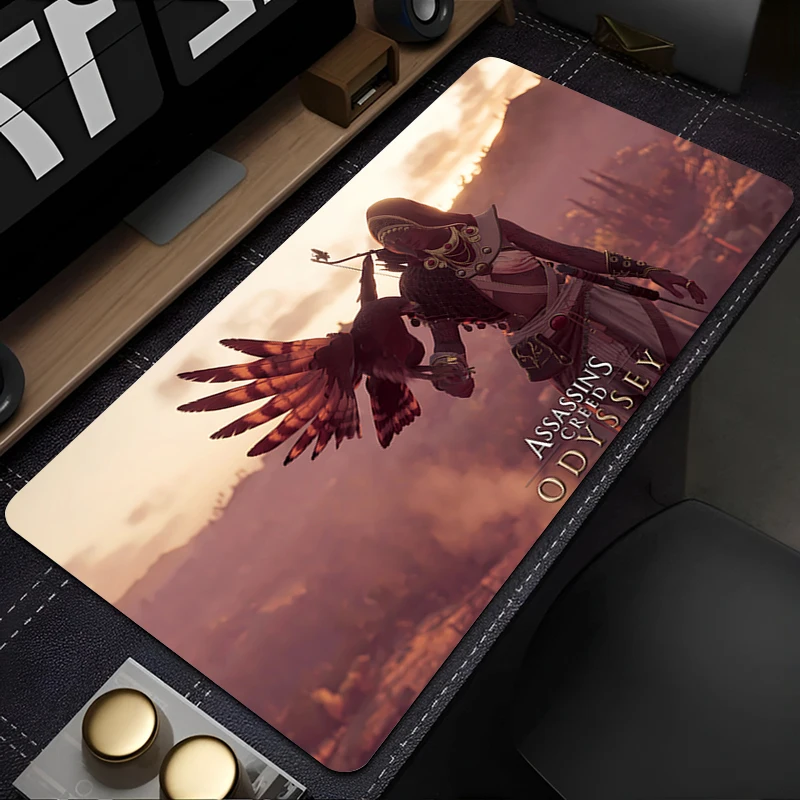 لوحة ماوس Gaming A-Assassin S -Creed، حصيرة مكتبية، لوحة ماوس احترافية ممتازة للتحكم في السرعة، ملحقات لوحة المفاتيح #1