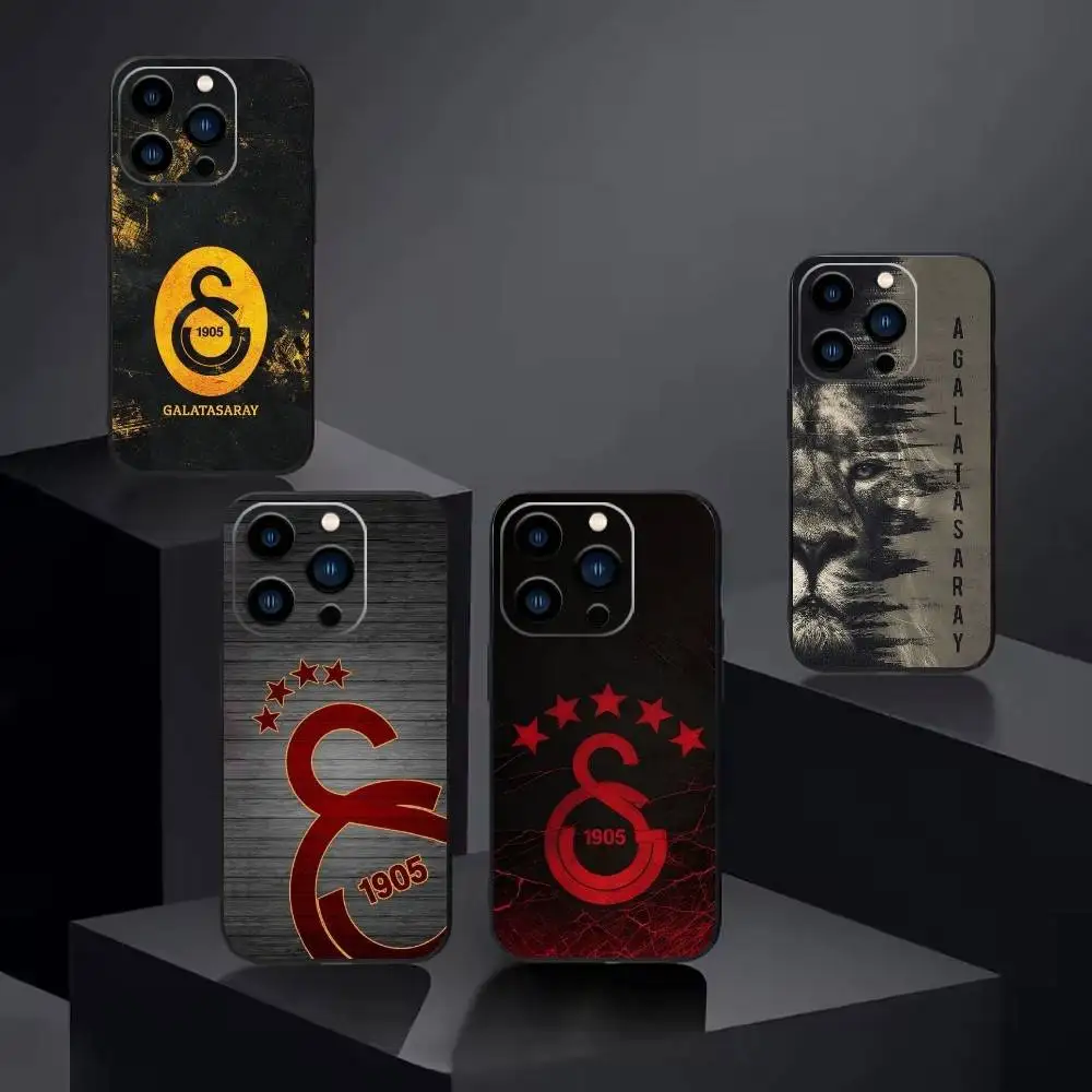 Классический чехол для телефона Galatasaray S-SK1905 для iPhone 16, 15, 14, 13, 12, 17, Pro Max, Plus, силиконовый, черный