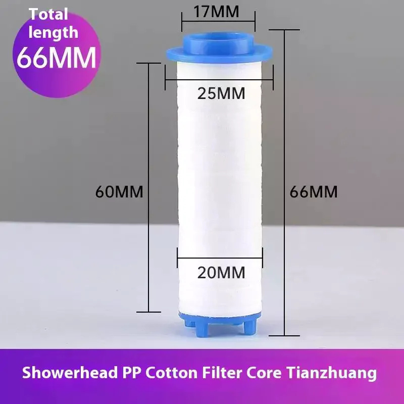 10Pcs Set Shower Head Replacement PP Cotton Filter Water Purification Bathroom Accessories For Universal Shower Water Cleaning