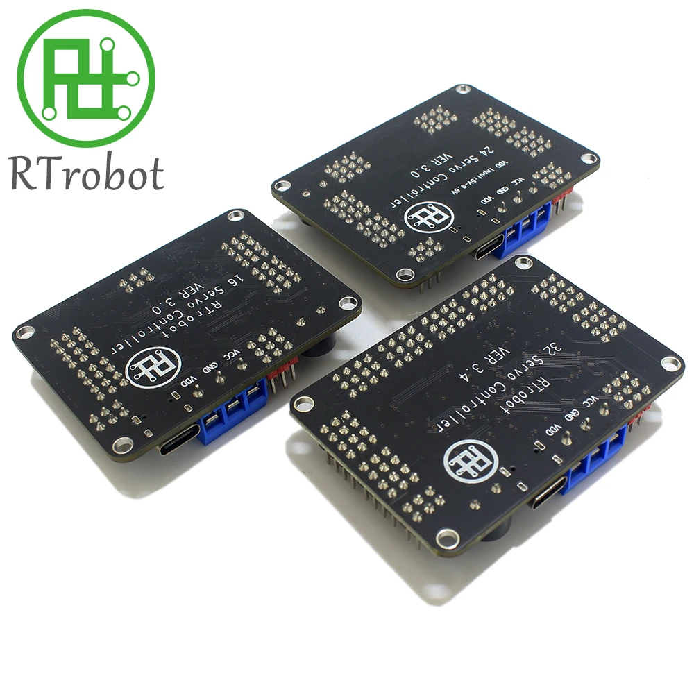 32 24 16 Channel Robot Servo Control Board Servo Motor Controller PS-2 Wireless Control USB/UART Connection Mod