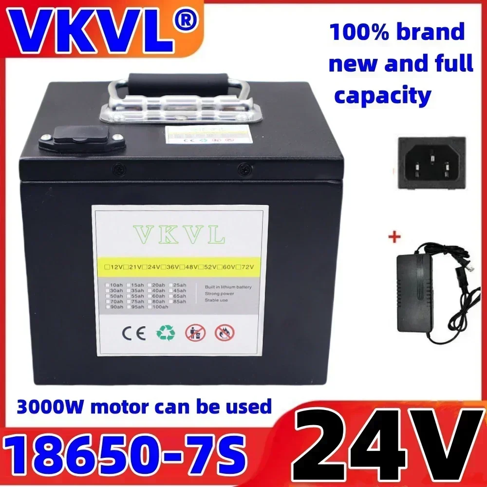 Air fast transportation 24V New Full Capacity Power 18650 Lithium Battery 10-100ah  Lithium Battery Pack Suitable for 250-2000W