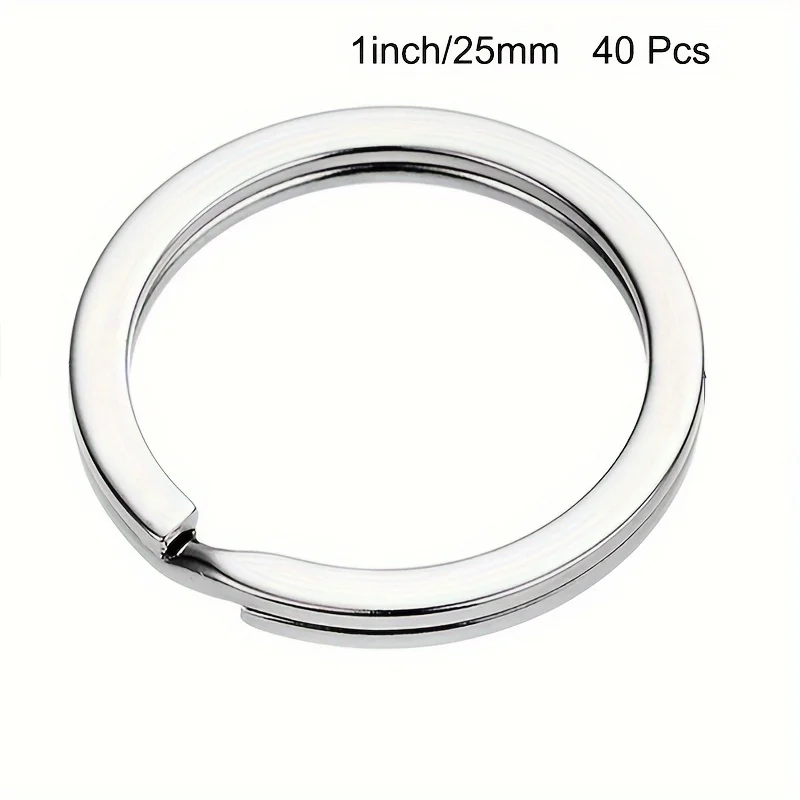 10/20/40 stuks split sleutelhangers sleutelhangers, sleutelhangers bulk, platte sleutelhanger ring split sleutelhanger voor thuis autosleutels tas hangende meubi