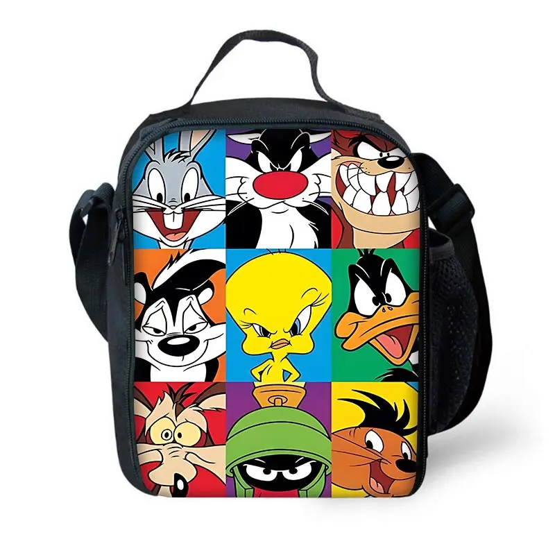 Borsa B-bugs isolata di grande capacità per bambini dei cartoni animati per ragazzo ragazza studente picnic all'aperto riutilizzabile b-bunnyS scatola per il pranzo termica