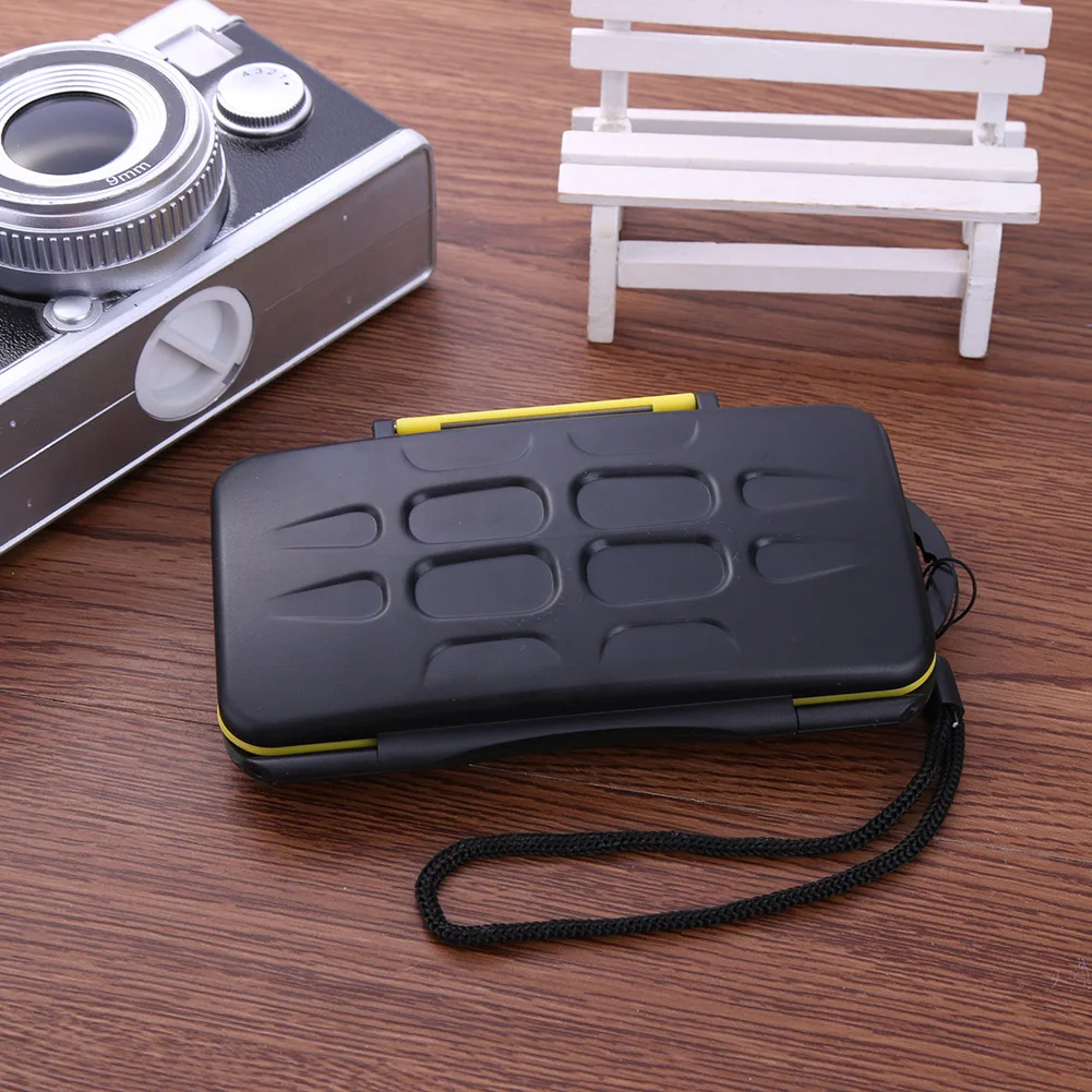 Multi-grid Water-Resistant Memory Card Case Anti-Shock Waterproof Mini Memory Card Case Large Capacity for ID Credit Card Holder