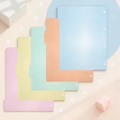 

10 шт. индексные разделители, этикетка формата А4, многоцветная гладкая поверхность, простой в использовании офисный органайзер, разделители для переплета, этикетки, бумажная вкладка