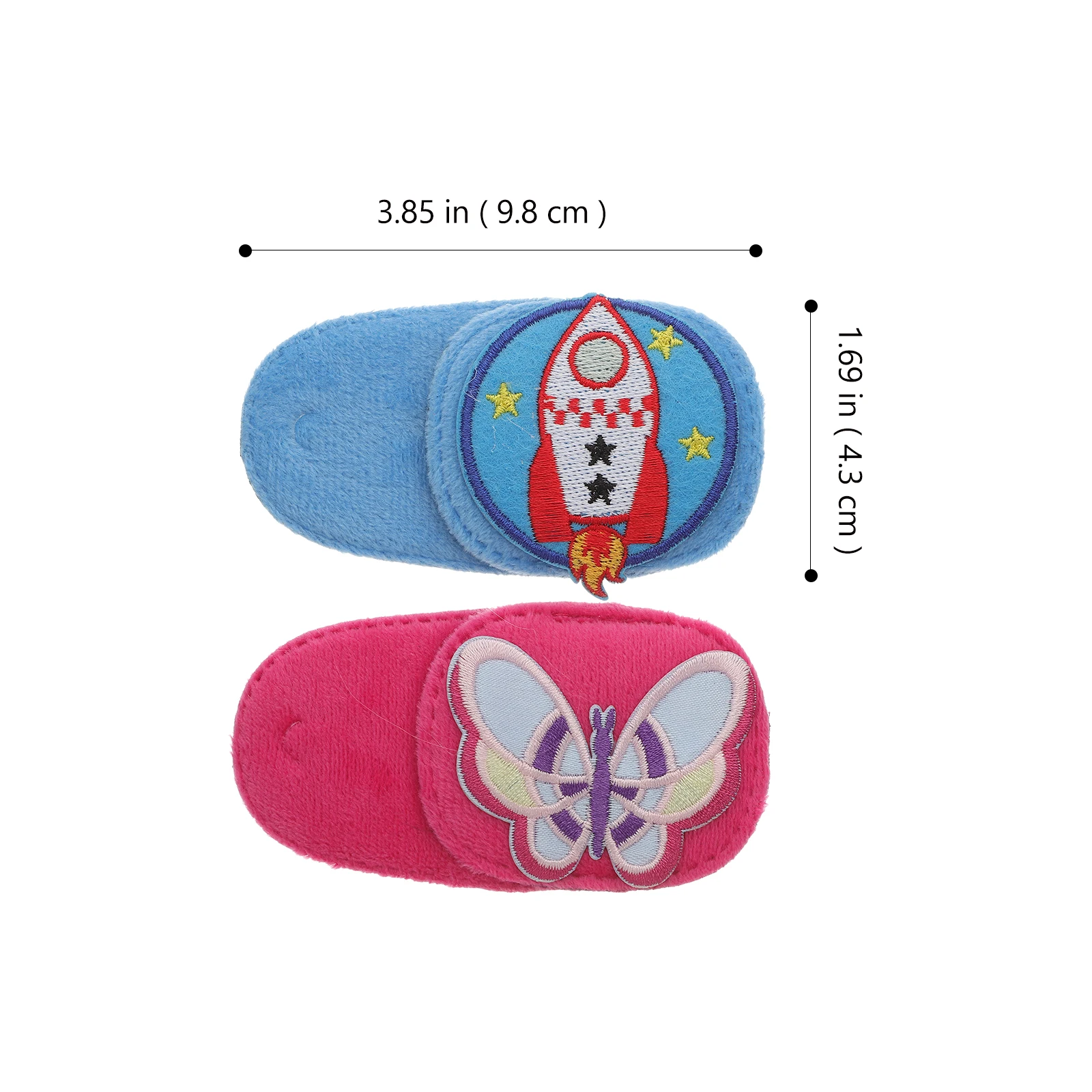 

2pcs Single Eye Patch Cartoon One-Eye Patches For Kids Amblyopia Correction Adjustable Washable Non-Woven Eye Cover For Children