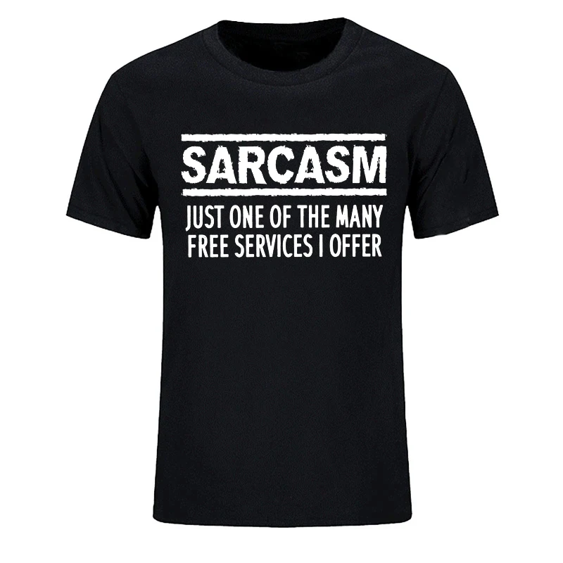 Funny Sarcasm Services Printed Tee Unisex Short Sleeve Casual Daily Fashion Gift Tops For Men Women